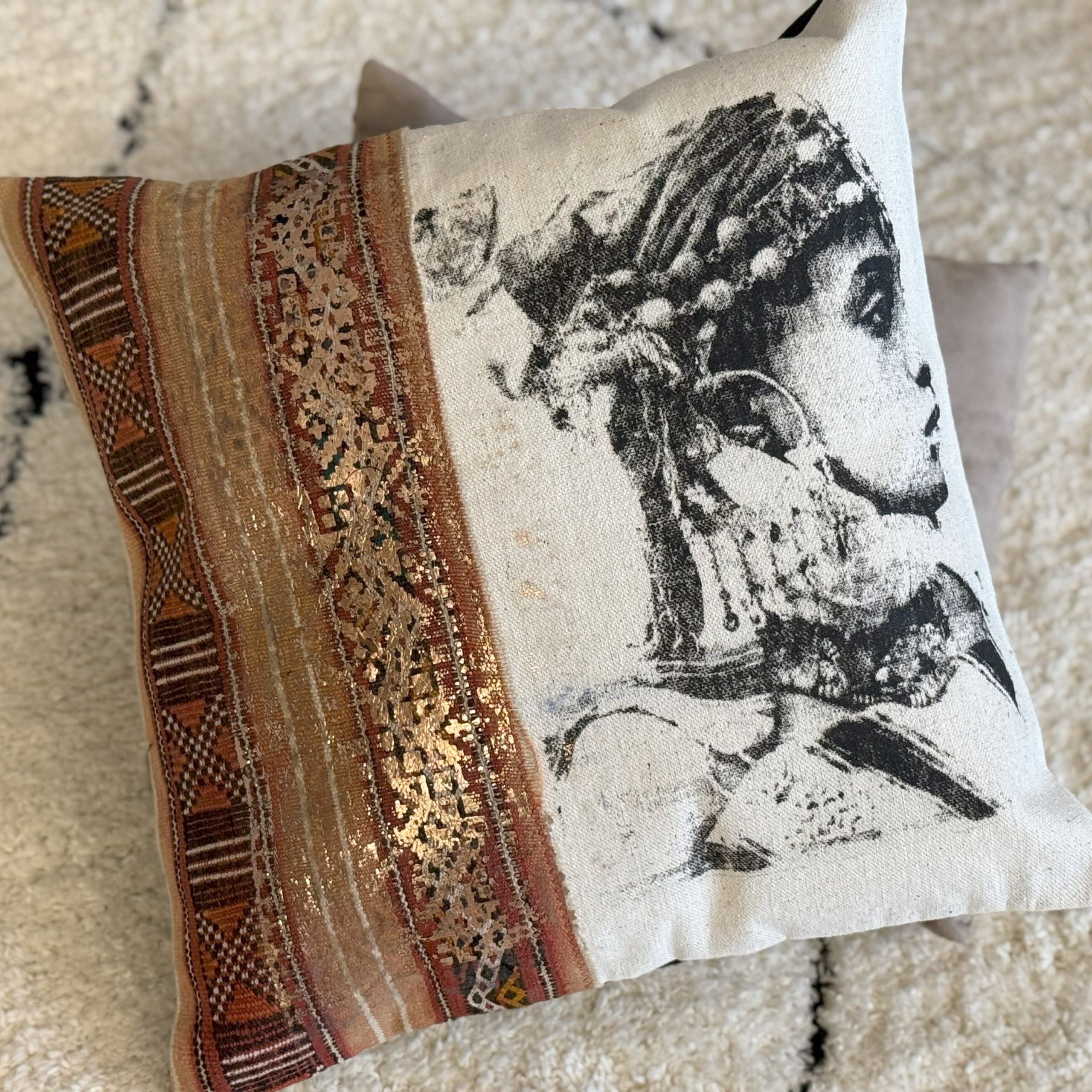 Handgefertigter Kissenbezug 43 x 43 cm