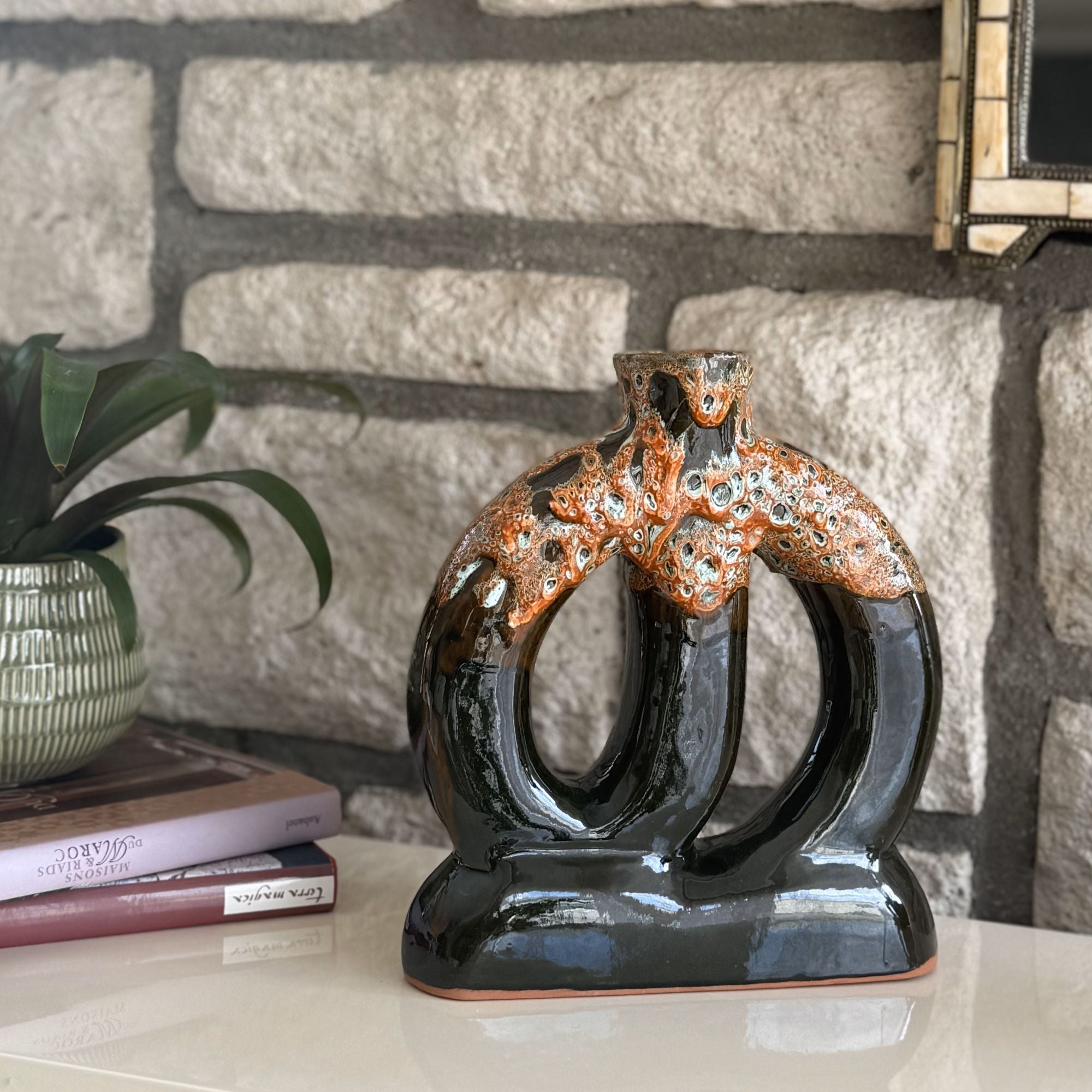 Handgefertigte Vase "Volcano"