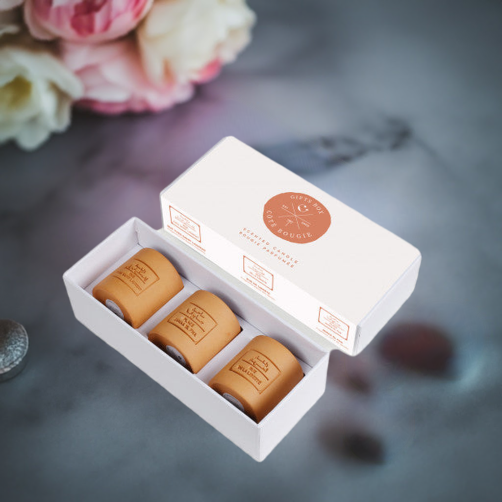 Geschenkbox Set 3 Mini Kerzen