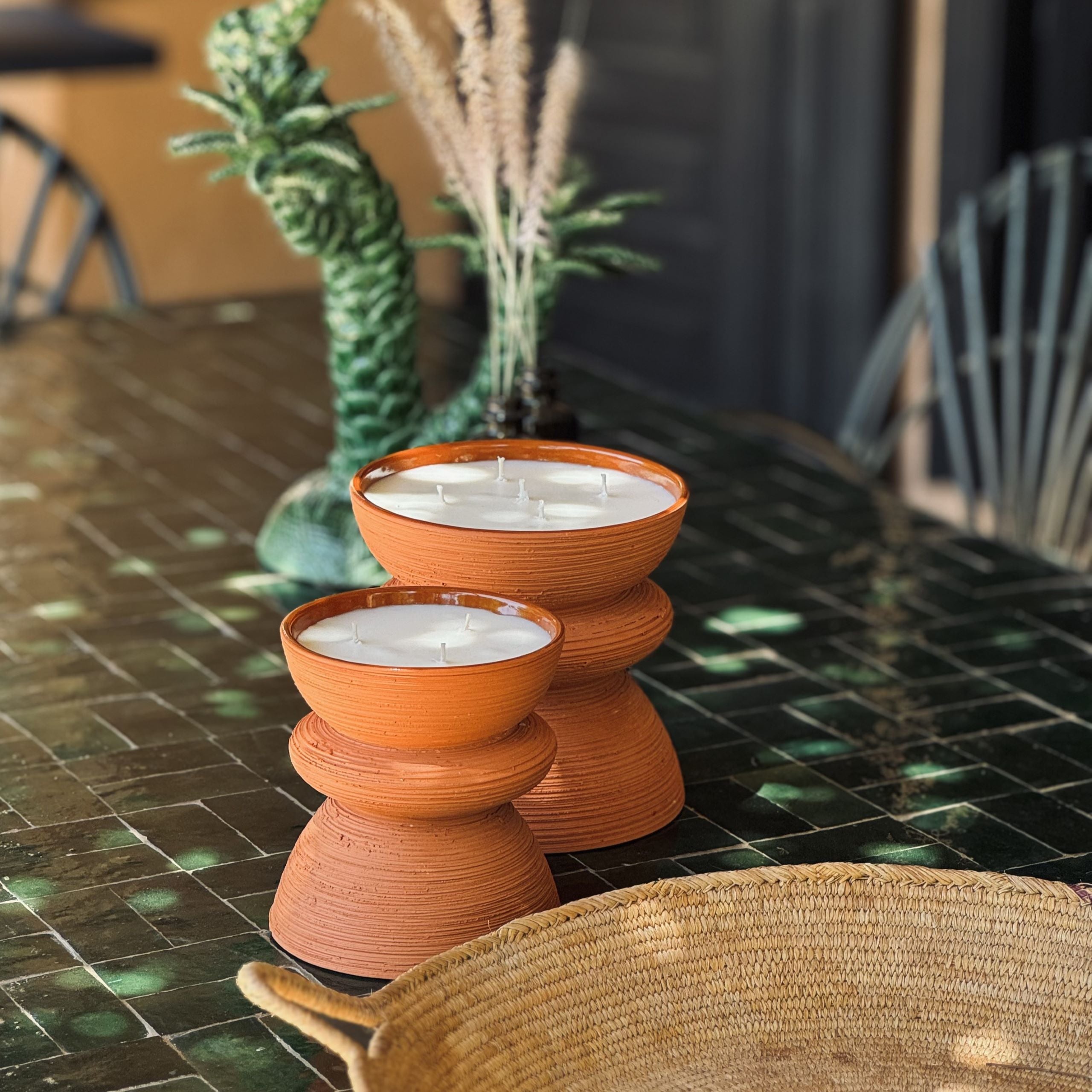 Kerze TAMTAM teracotta